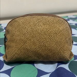 Borbonese Textured Brown Pouch